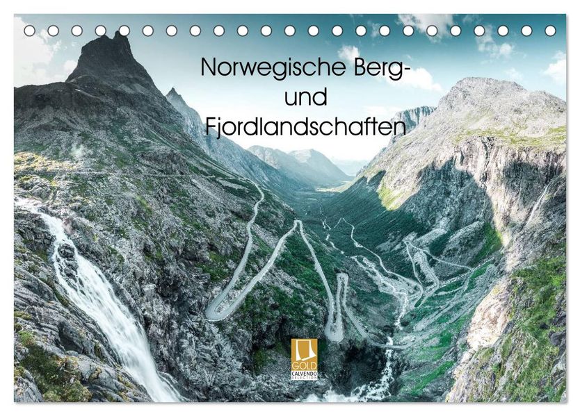 Norwegische Berg- und Fjordlandschaften (Tischkalender 2026 DIN A5 quer) CALVENDO Monatskalender