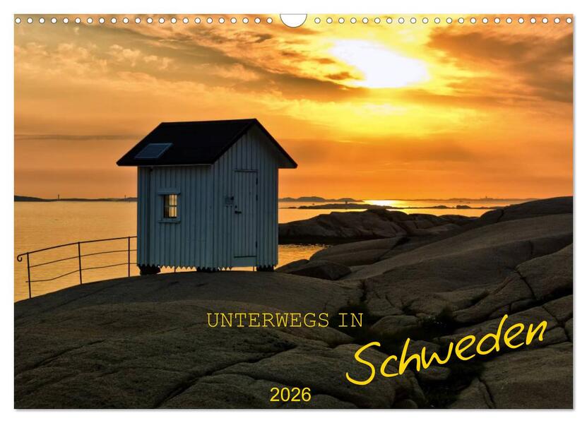 Unterwegs in Schweden (Wandkalender 2026 DIN A3 quer) CALVENDO Monatskalender