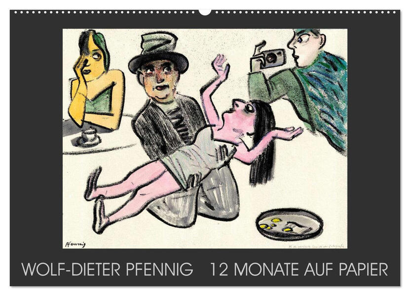 Wolf-Dieter Pfenning - 12 Monate auf Papier (Wandkalender 2026 DIN A2 quer) CALVENDO Monatskalender