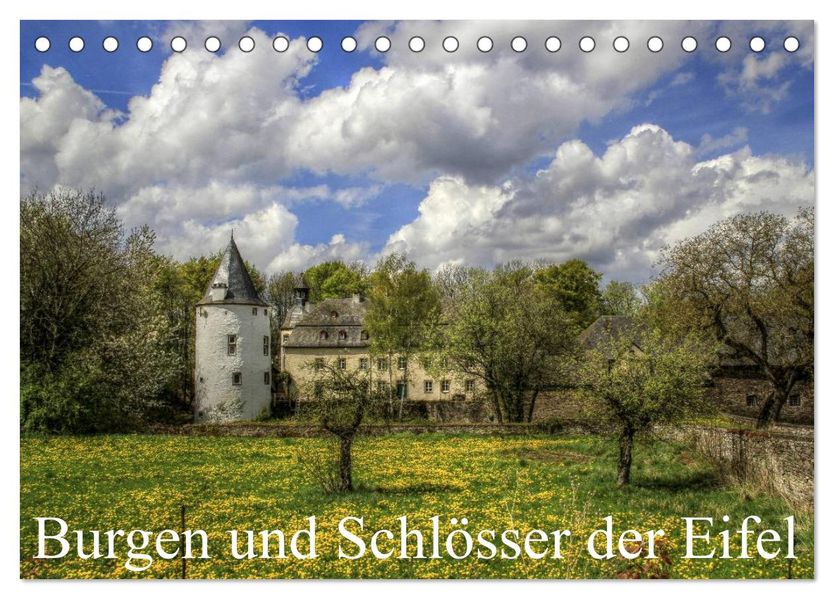 Burgen und Schlösser der Eifel (Tischkalender 2026 DIN A5 quer) CALVENDO Monatskalender