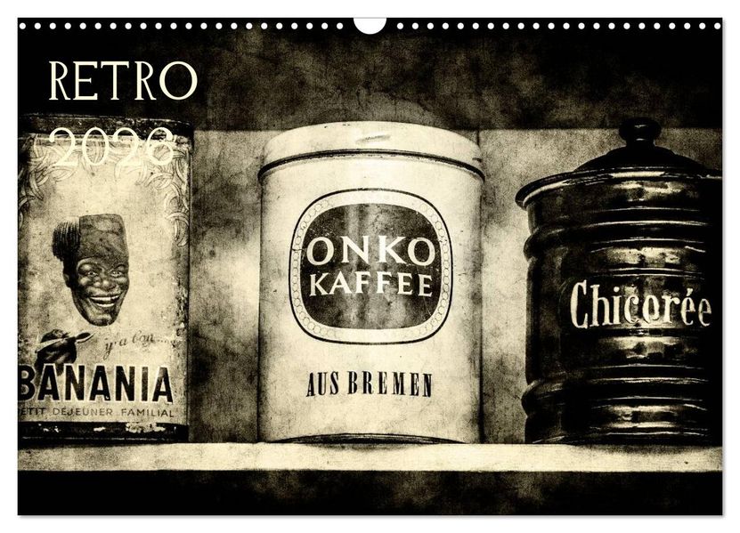 Retro (Wandkalender 2026 DIN A3 quer) CALVENDO Monatskalender