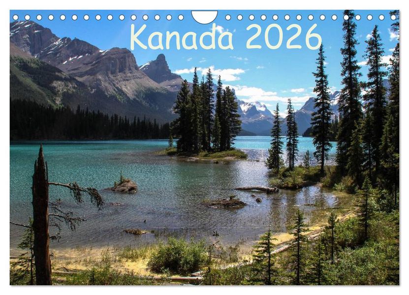 Kanada 2026 (Wandkalender 2026 DIN A4 quer) CALVENDO Monatskalender