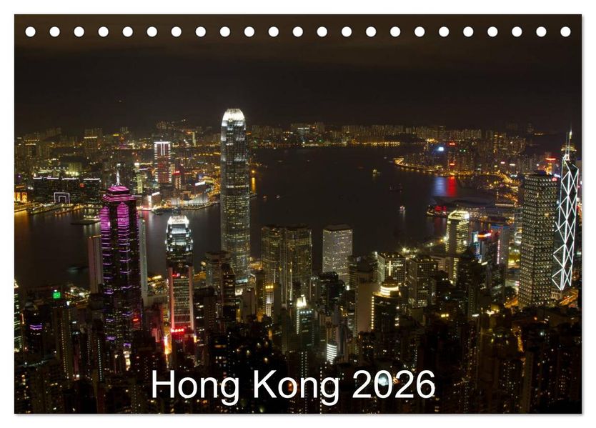 Hong Kong 2026 (Tischkalender 2026 DIN A5 quer) CALVENDO Monatskalender
