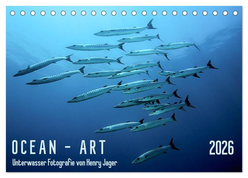 OCEAN - ART (Tischkalender 2026 DIN A5 quer) CALVENDO Monatskalender