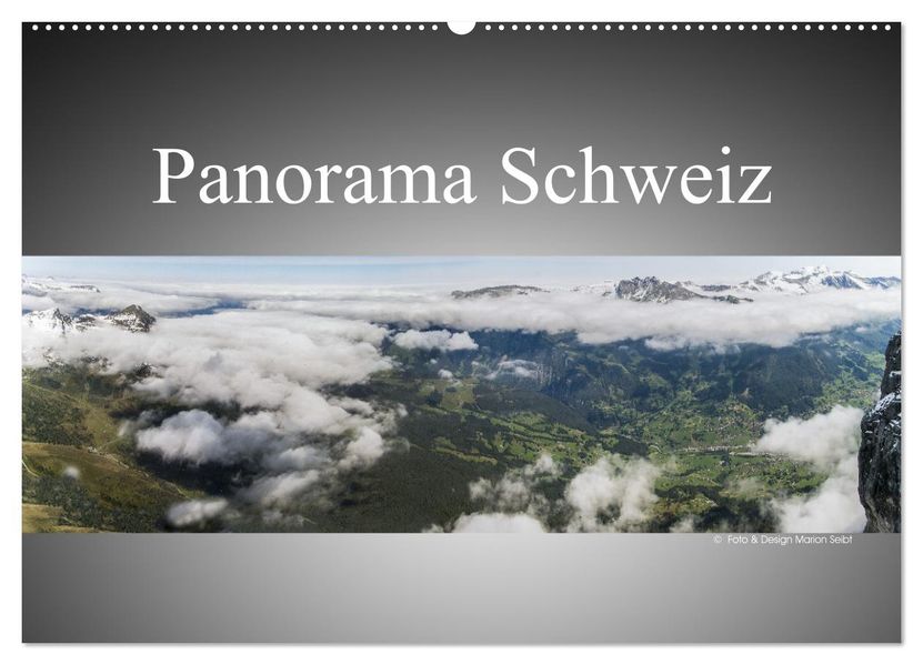Panorama Schweiz (Wandkalender 2026 DIN A2 quer) CALVENDO Monatskalender