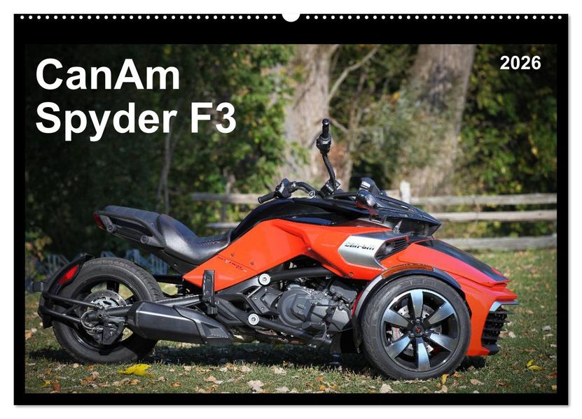 CanAm Spyder F3 (Wandkalender 2026 DIN A2 quer) CALVENDO Monatskalender