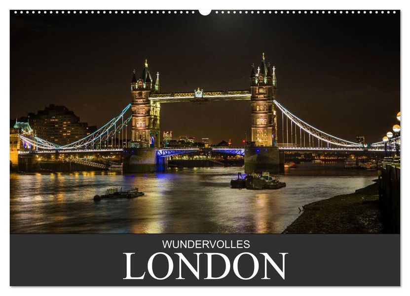 Wundervolles London (Wandkalender 2026 DIN A2 quer) CALVENDO Monatskalender