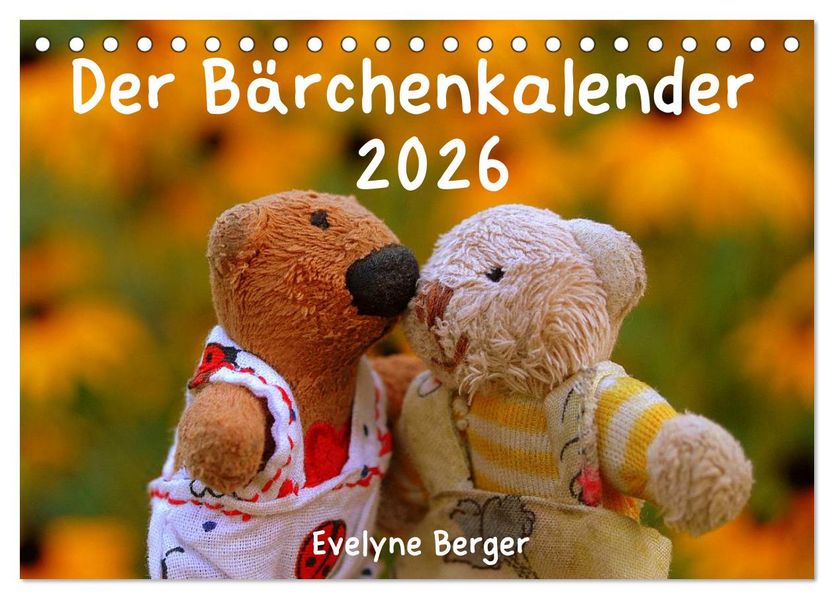 Der Bärchenkalender 2026 (Tischkalender 2026 DIN A5 quer) CALVENDO Monatskalender