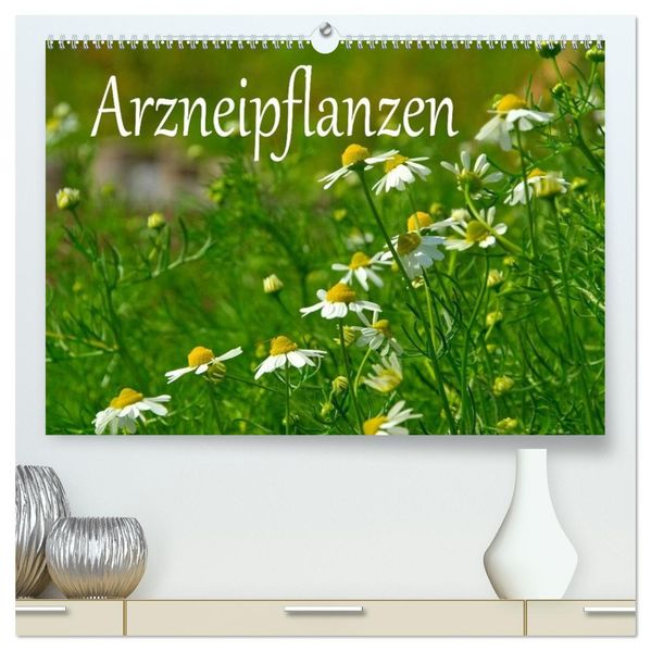 Arzneipflanzen (hochwertiger Premium Wandkalender 2026 DIN A2 quer) Kunstdruck in Hochglanz