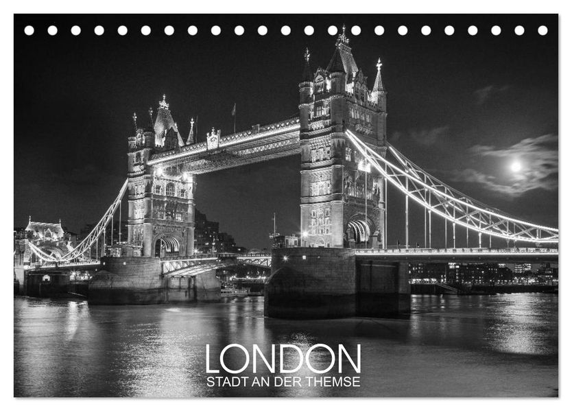London Stadt an der Themse (Tischkalender 2026 DIN A5 quer) CALVENDO Monatskalender