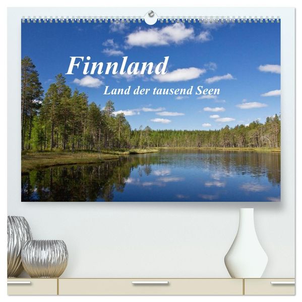 Finnland - Land der tausend Seen (hochwertiger Premium Wandkalender 2026 DIN A2 quer) Kunstdruck in Hochglanz