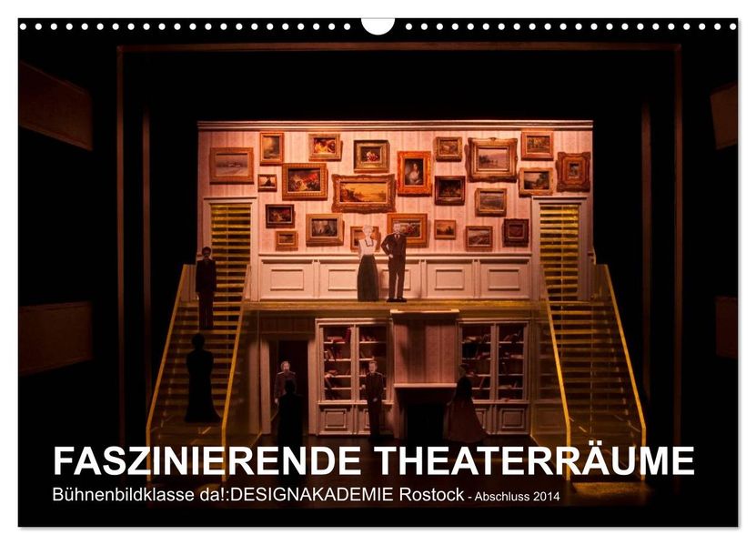 FASZINIERENDE THEATERRÄUME (Wandkalender 2026 DIN A3 quer) CALVENDO Monatskalender