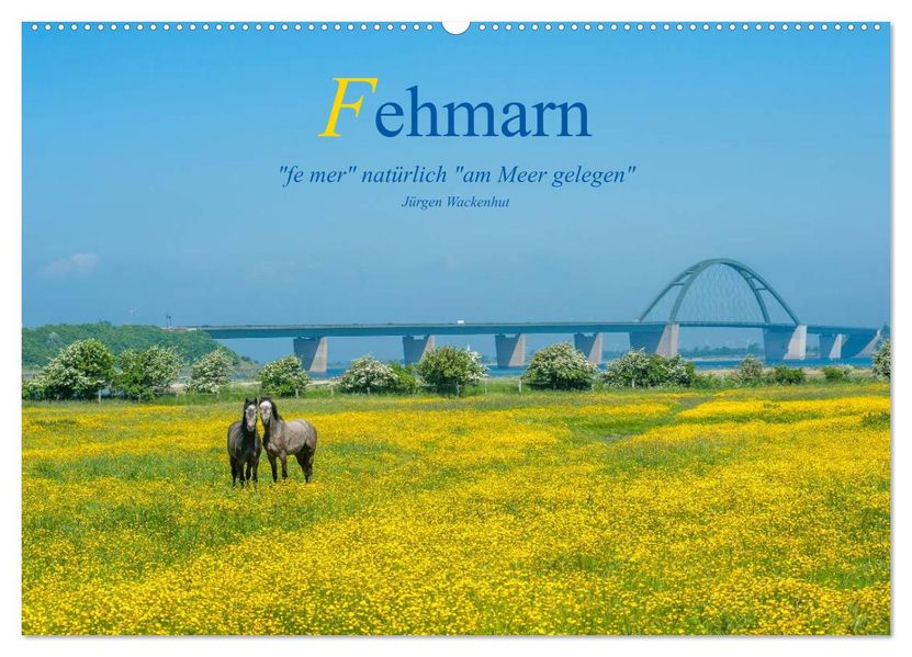 Fehmarn - 'fe mer' natürlich 'am Meer gelegen' (Wandkalender 2026 DIN A2 quer) CALVENDO Monatskalender