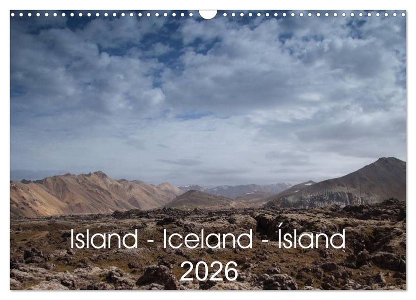 Island - Iceland - Ísland (Wandkalender 2026 DIN A3 quer) CALVENDO Monatskalender