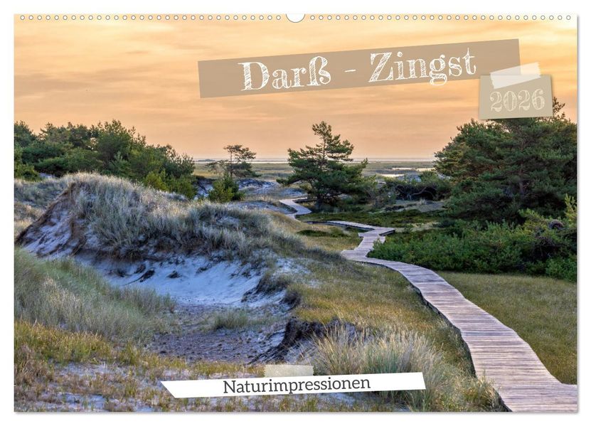 Darß-Zingst Naturimpressionen (Wandkalender 2026 DIN A2 quer) CALVENDO Monatskalender
