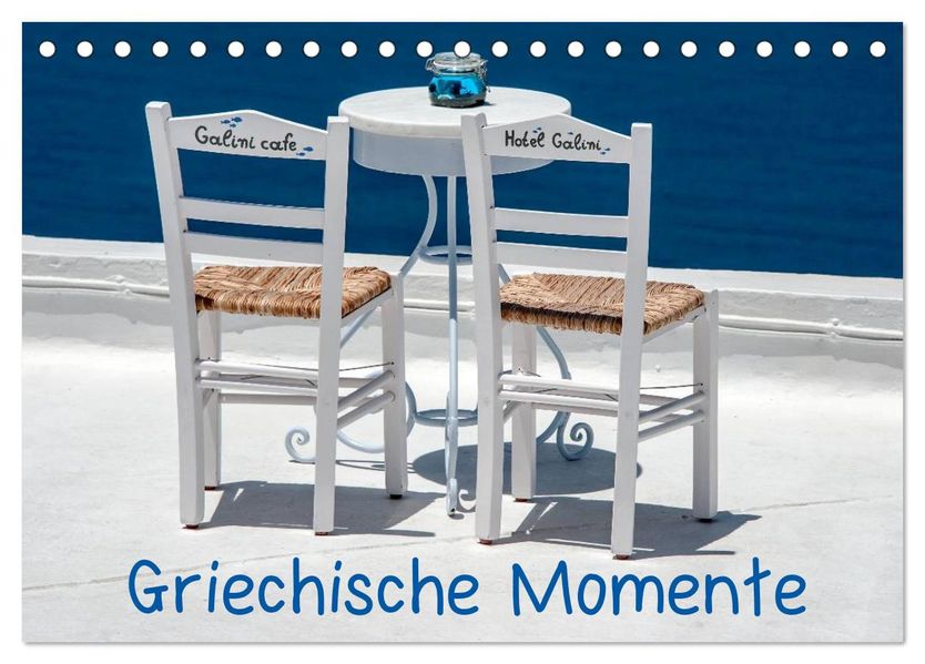 Griechische Momente (Tischkalender 2026 DIN A5 quer) CALVENDO Monatskalender