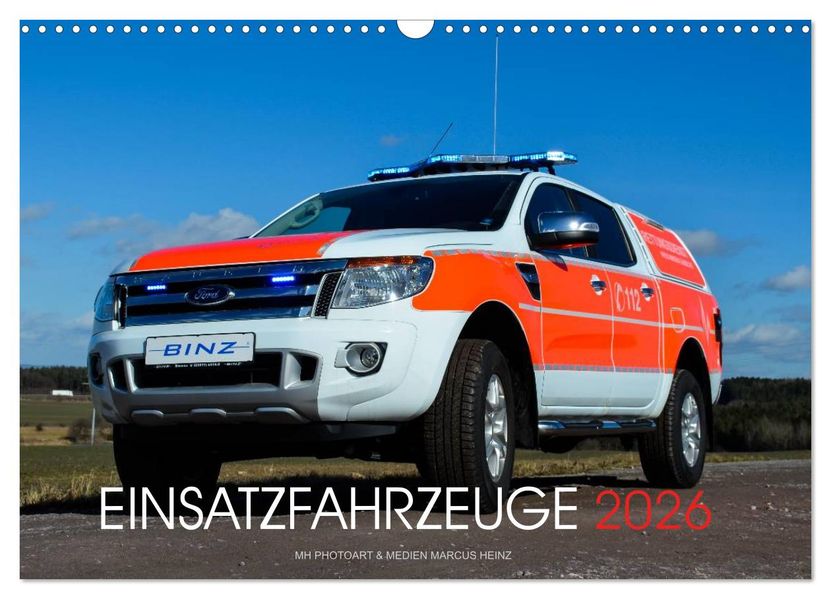 Einsatzfahrzeuge (Wandkalender 2026 DIN A3 quer) CALVENDO Monatskalender