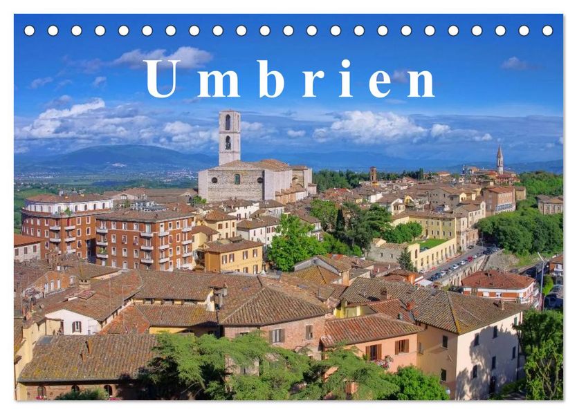 Umbrien (Tischkalender 2026 DIN A5 quer) CALVENDO Monatskalender