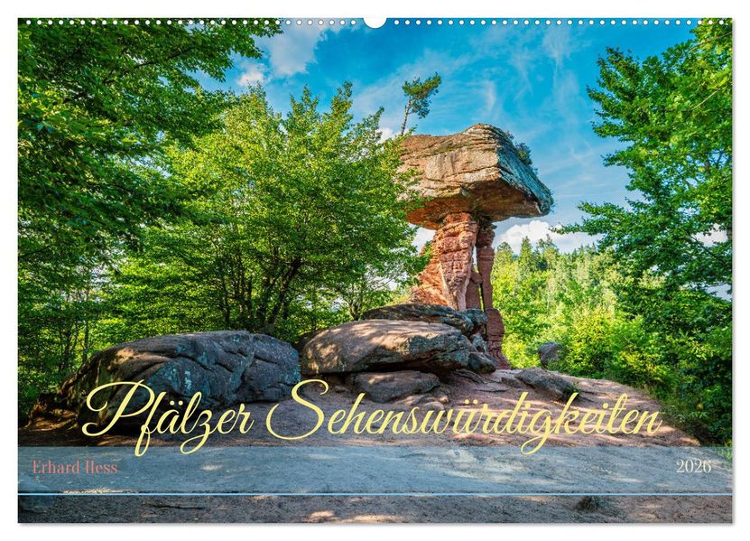 Pfälzer Sehenswürdigkeiten (Wandkalender 2026 DIN A2 quer) CALVENDO Monatskalender