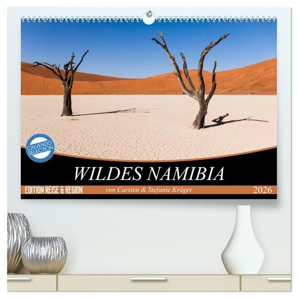 Wildes Namibia (hochwertiger Premium Wandkalender 2026 DIN A2 quer) Kunstdruck in Hochglanz