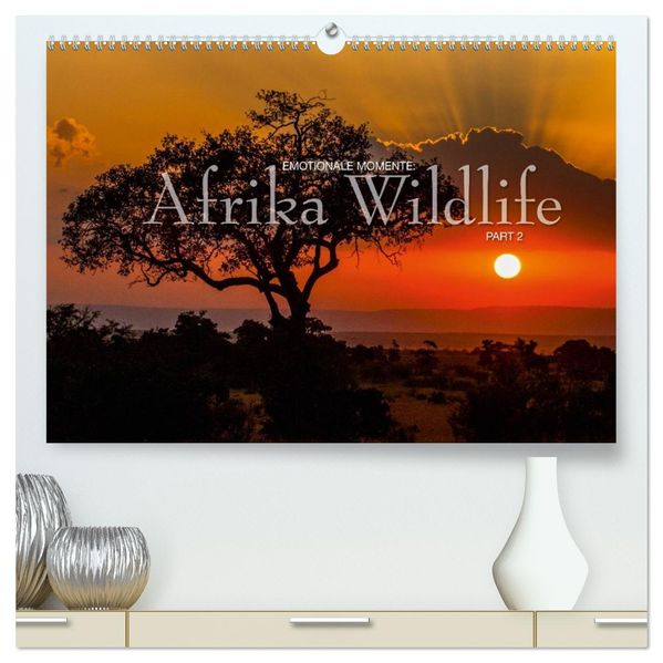 Emotionale Momente: Afrika Wildlife Part 2 / CH-Version (hochwertiger Premium Wandkalender 2026 DIN A2 quer) Kunstdruck in Hochglanz