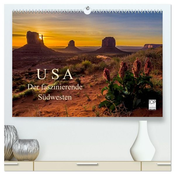 USA Der faszinierende Südwesten (hochwertiger Premium Wandkalender 2026 DIN A2 quer) Kunstdruck in Hochglanz