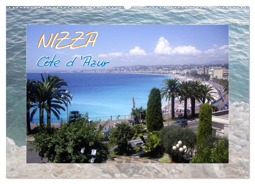 Nizza Côte d'Azur (Wandkalender 2026 DIN A2 quer) CALVENDO Monatskalender