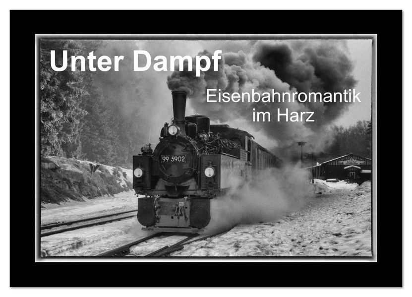 Unter Dampf - Eisenbahnromantik im Harz (Wandkalender 2026 DIN A2 quer) CALVENDO Monatskalender