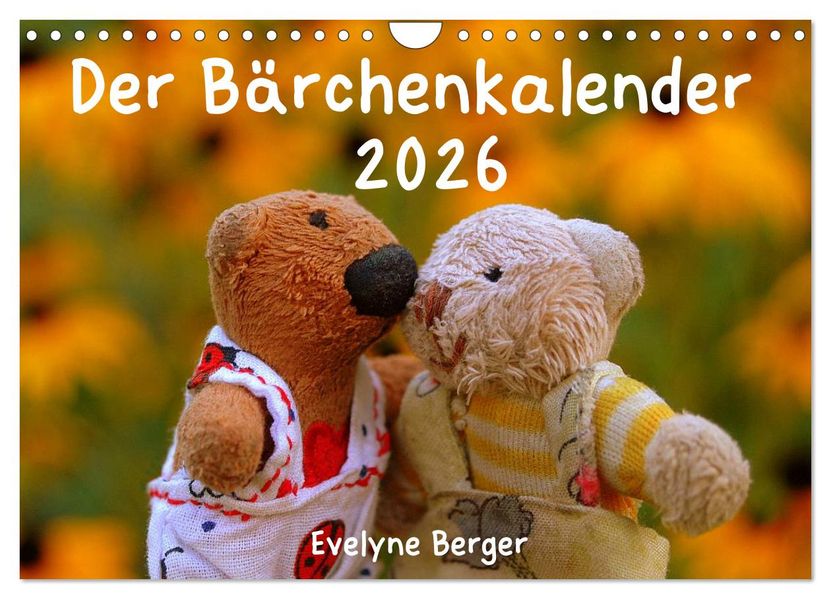 Der Bärchenkalender 2026 (Wandkalender 2026 DIN A4 quer) CALVENDO Monatskalender