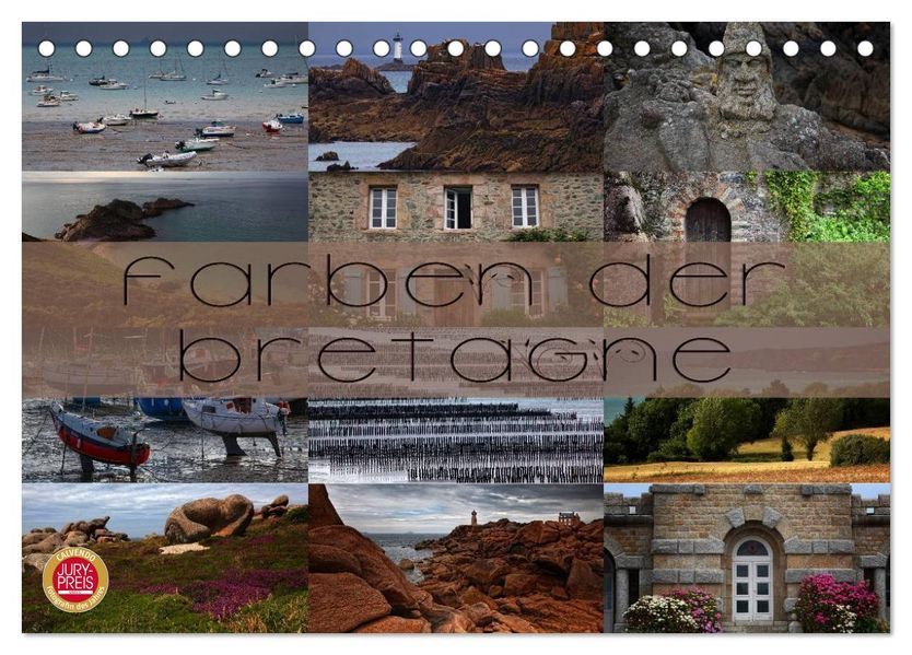 Farben der Bretagne (Tischkalender 2026 DIN A5 quer) CALVENDO Monatskalender