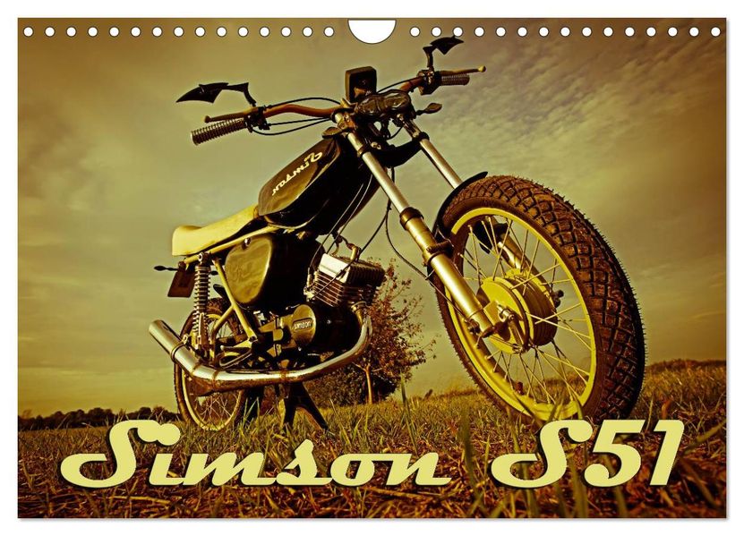 Simson S51 (Wandkalender 2026 DIN A4 quer) CALVENDO Monatskalender
