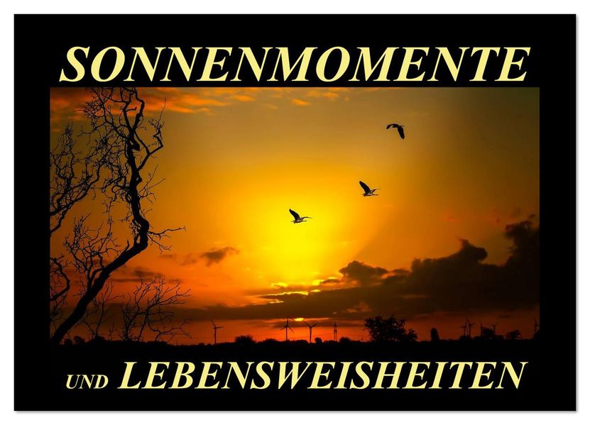 Sonnenmomente und Lebensweisheiten (Wandkalender 2026 DIN A3 quer) CALVENDO Monatskalender