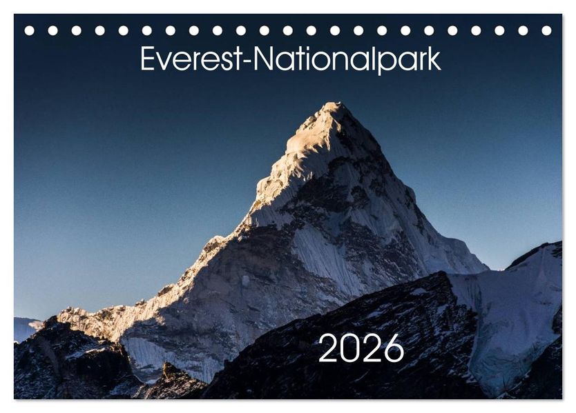 Everest-Nationalpark (Tischkalender 2026 DIN A5 quer) CALVENDO Monatskalender