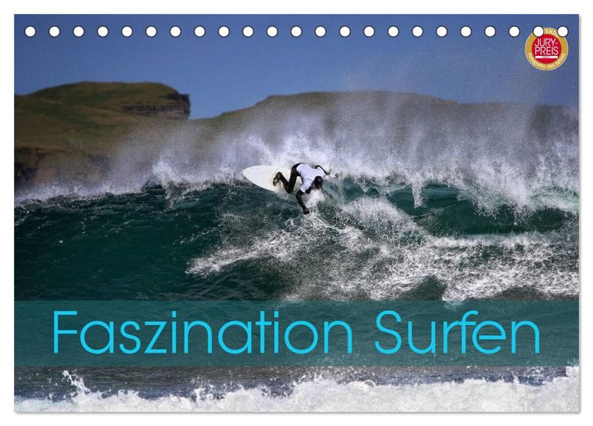 Faszination Surfen (Tischkalender 2026 DIN A5 quer) CALVENDO Monatskalender