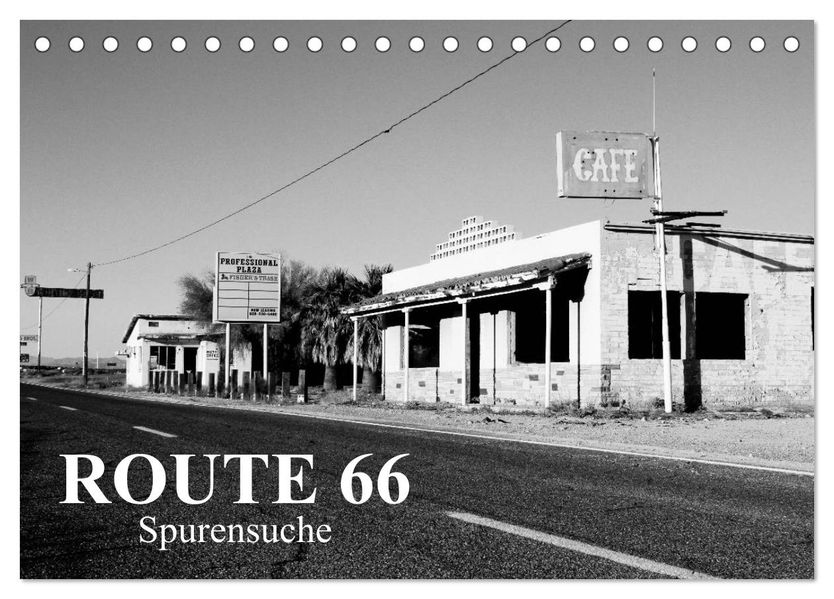 Route 66 (Tischkalender 2026 DIN A5 quer) CALVENDO Monatskalender