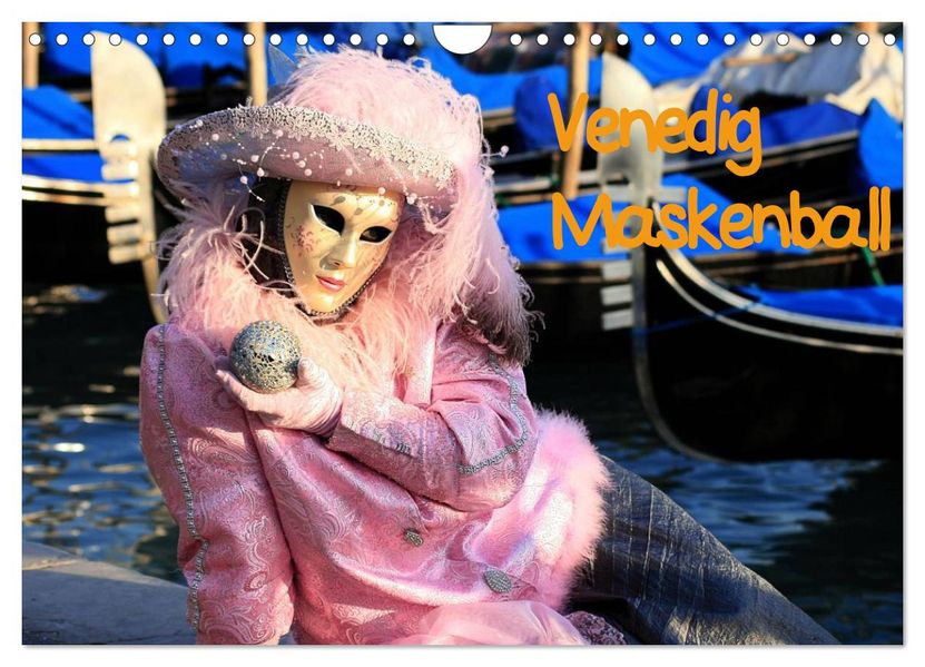 Venedig Maskenball (Wandkalender 2026 DIN A4 quer) CALVENDO Monatskalender