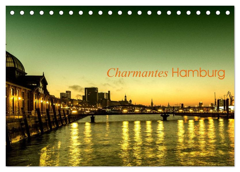 Charmantes Hamburg (Tischkalender 2026 DIN A5 quer) CALVENDO Monatskalender