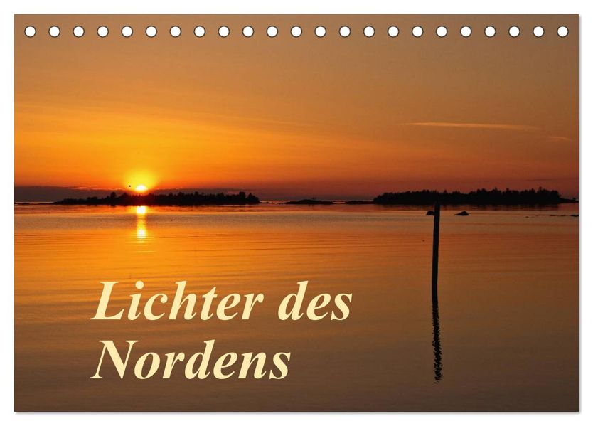 Lichter des Nordens (Tischkalender 2026 DIN A5 quer) CALVENDO Monatskalender