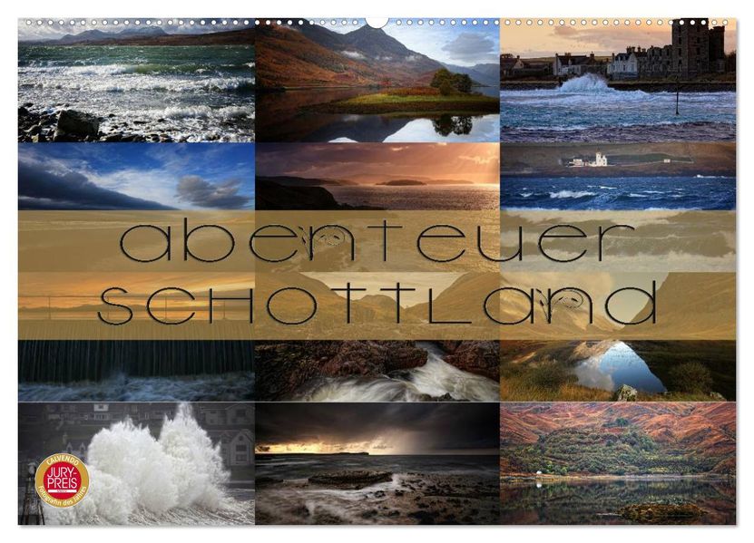 Abenteuer Schottland (Wandkalender 2026 DIN A2 quer) CALVENDO Monatskalender