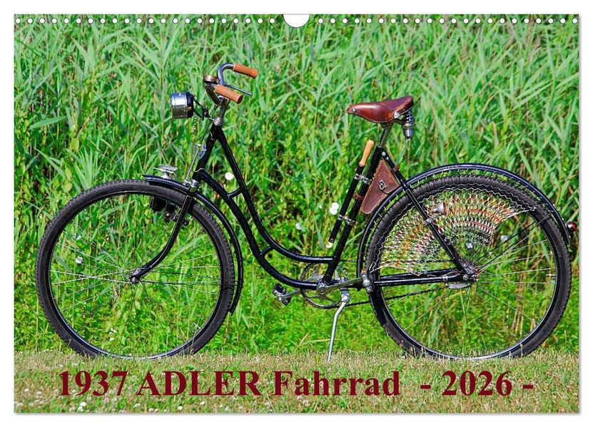 1937 ADLER Fahrrad (Wandkalender 2026 DIN A3 quer) CALVENDO Monatskalender