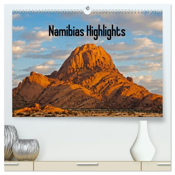 Namibias Highlights (hochwertiger Premium Wandkalender 2026 DIN A2 quer) Kunstdruck in Hochglanz
