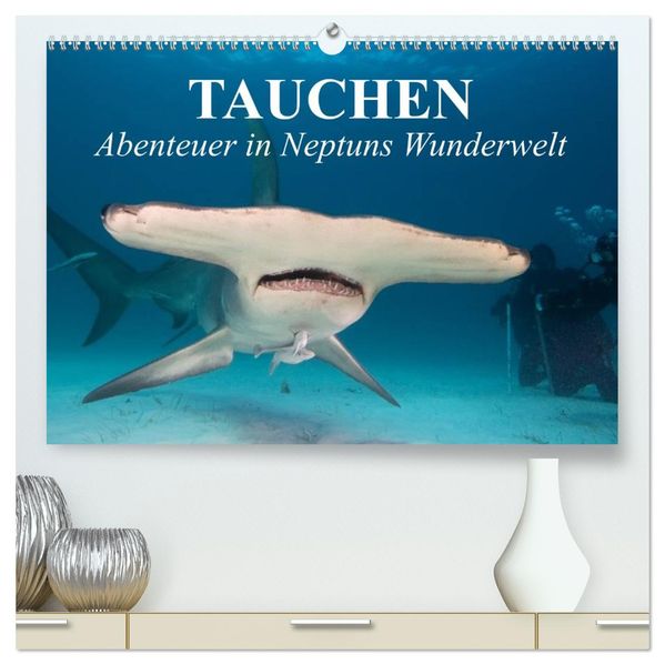 Tauchen - Abenteuer in Neptuns Wunderwelt (hochwertiger Premium Wandkalender 2026 DIN A2 quer) Kunstdruck in Hochglanz