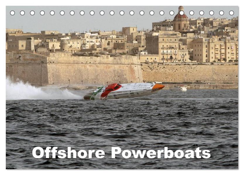 Offshore Powerboats (Tischkalender 2026 DIN A5 quer) CALVENDO Monatskalender