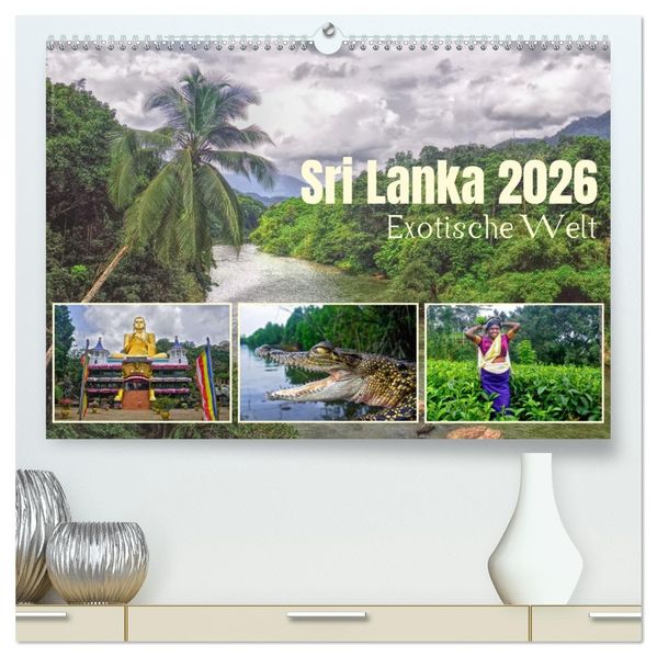 Sri Lanka 2026 - Exotische Welt (hochwertiger Premium Wandkalender 2026 DIN A2 quer) Kunstdruck in Hochglanz