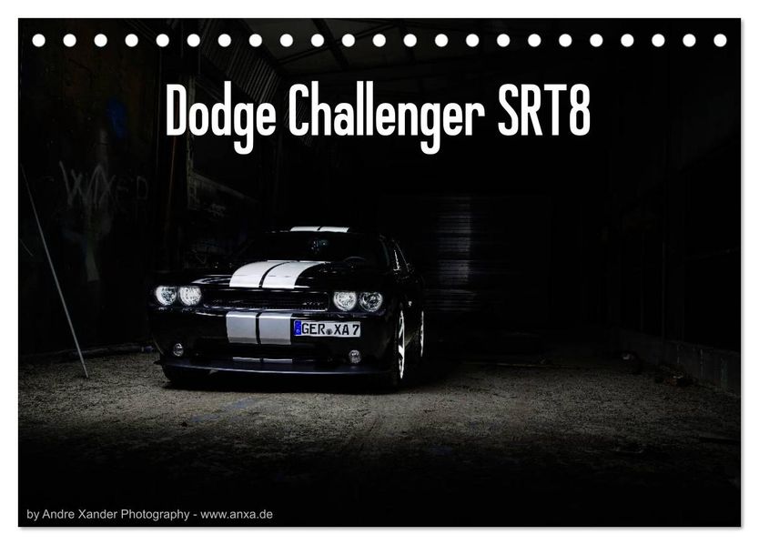 Dodge Challenger SRT8 (Tischkalender 2026 DIN A5 quer) CALVENDO Monatskalender