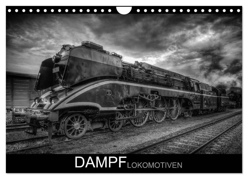 Dampflokomotiven (Wandkalender 2026 DIN A4 quer) CALVENDO Monatskalender