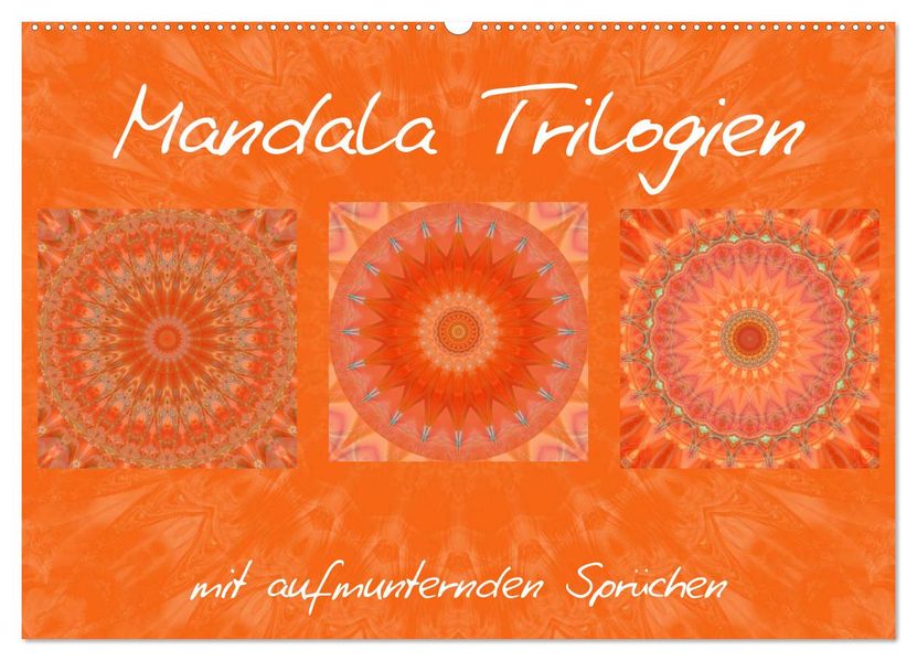 Mandala Trilogien (Wandkalender 2026 DIN A2 quer) CALVENDO Monatskalender
