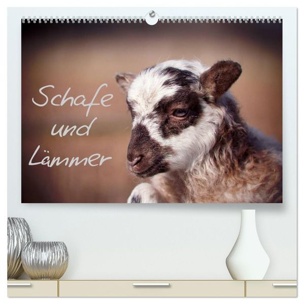 Schafe und Lämmer (hochwertiger Premium Wandkalender 2026 DIN A2 quer) Kunstdruck in Hochglanz