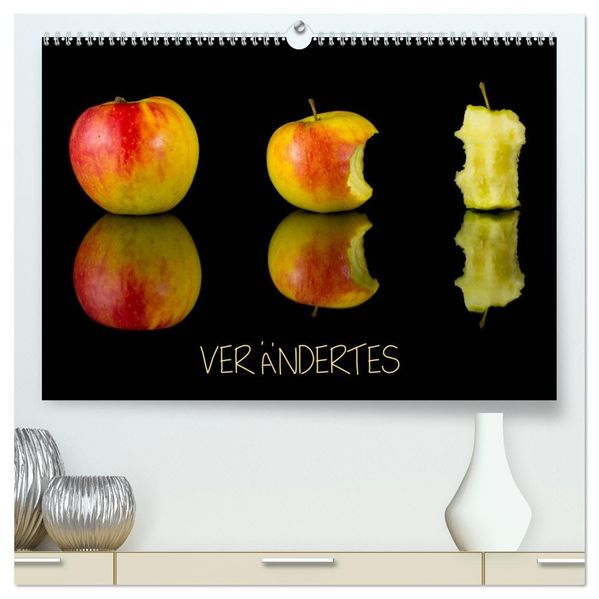 Verändertes (hochwertiger Premium Wandkalender 2026 DIN A2 quer) Kunstdruck in Hochglanz