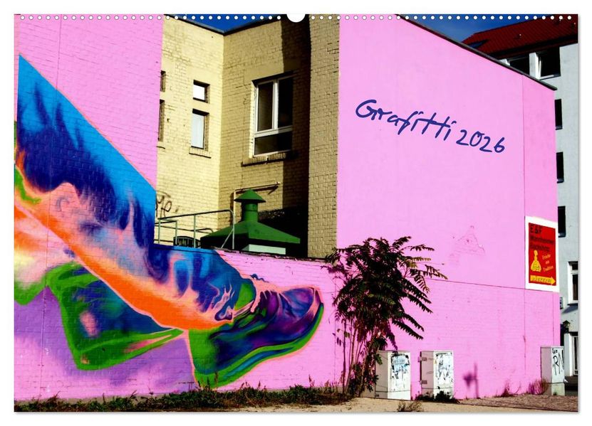 Grafitti 2026 (Wandkalender 2026 DIN A2 quer) CALVENDO Monatskalender